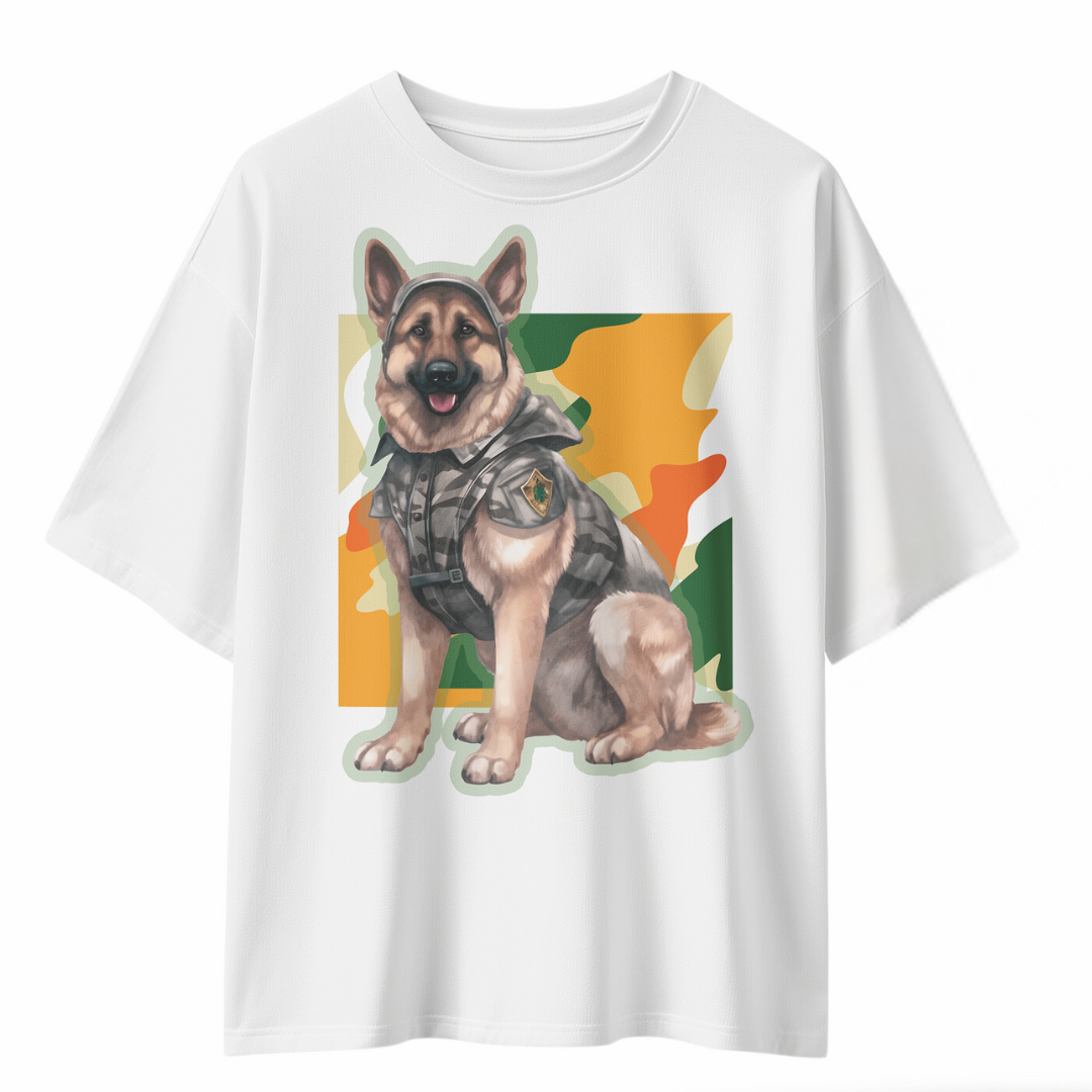 Tactical Canine Graphic Boxy T-Shirt