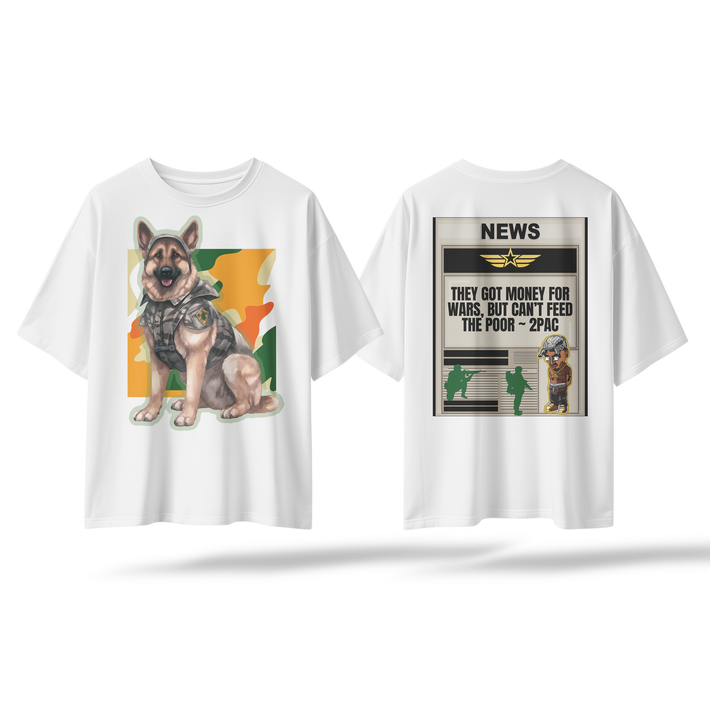 Tactical Canine Graphic Boxy T-Shirt