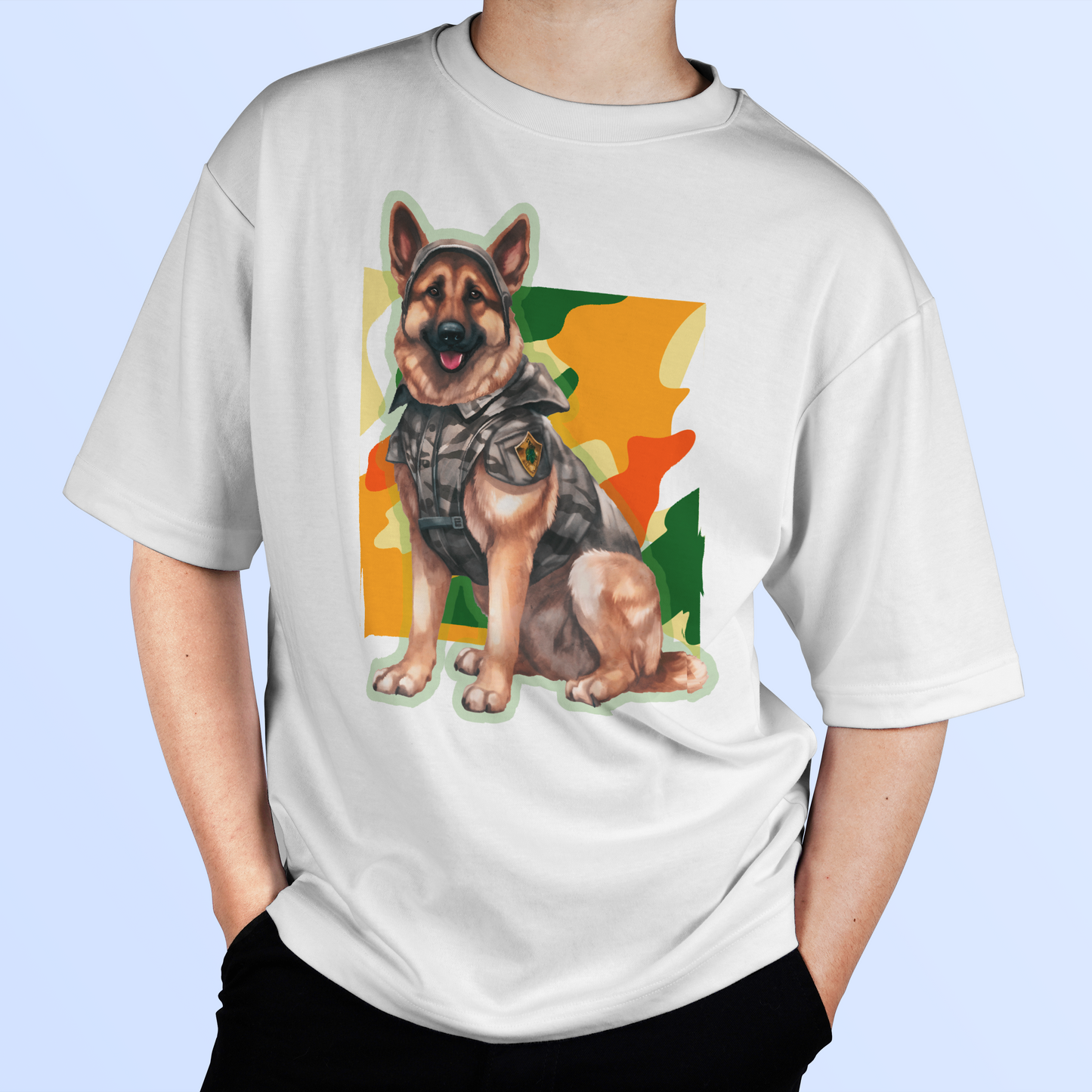 Tactical Canine Graphic Boxy T-Shirt
