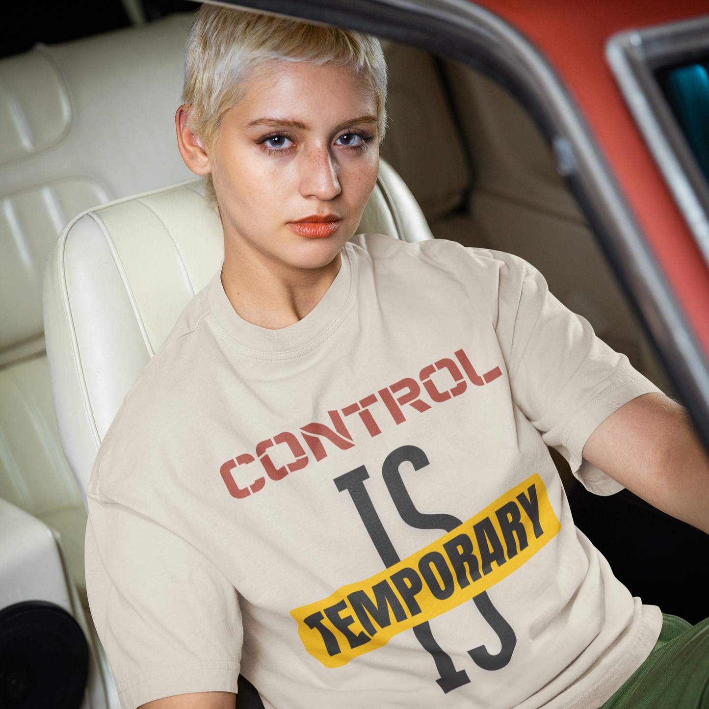 Temporary Control Is T-Shirt — Oversized Boxy Tee