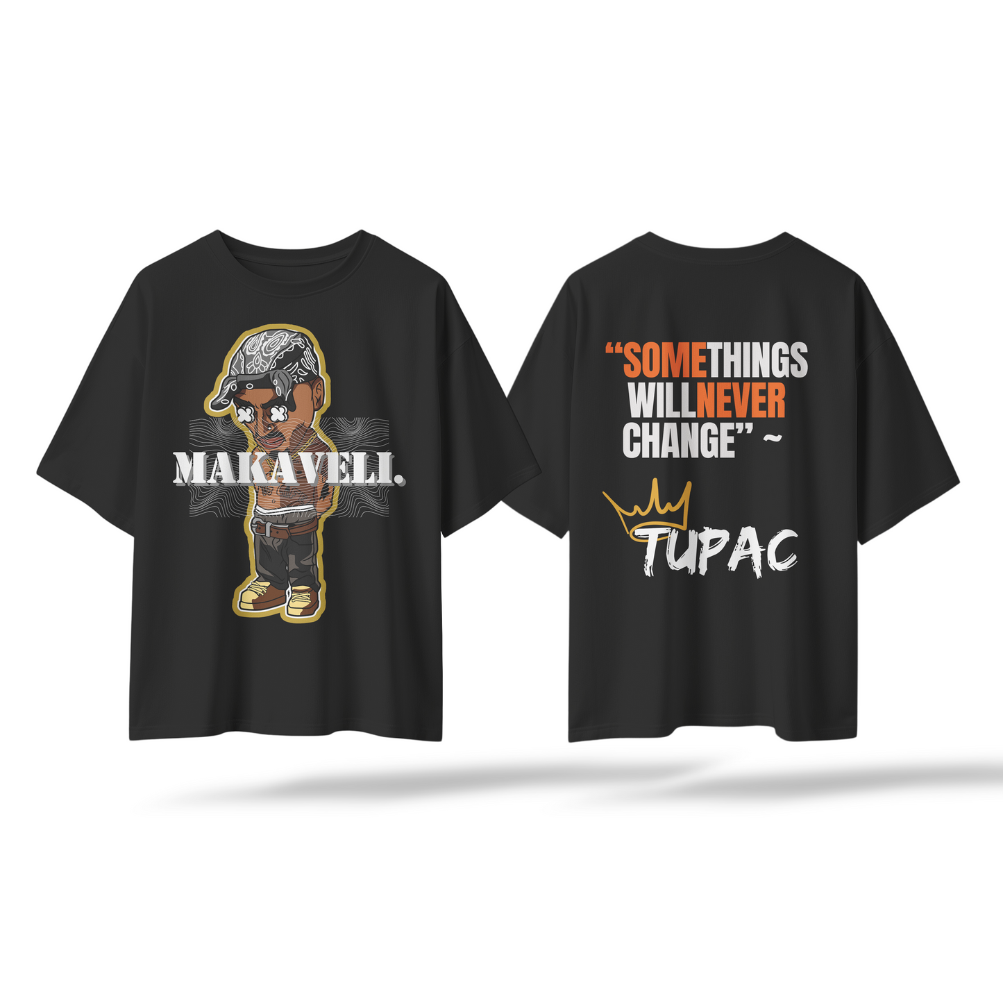 Makaveli Oversized Graphic T-Shirt