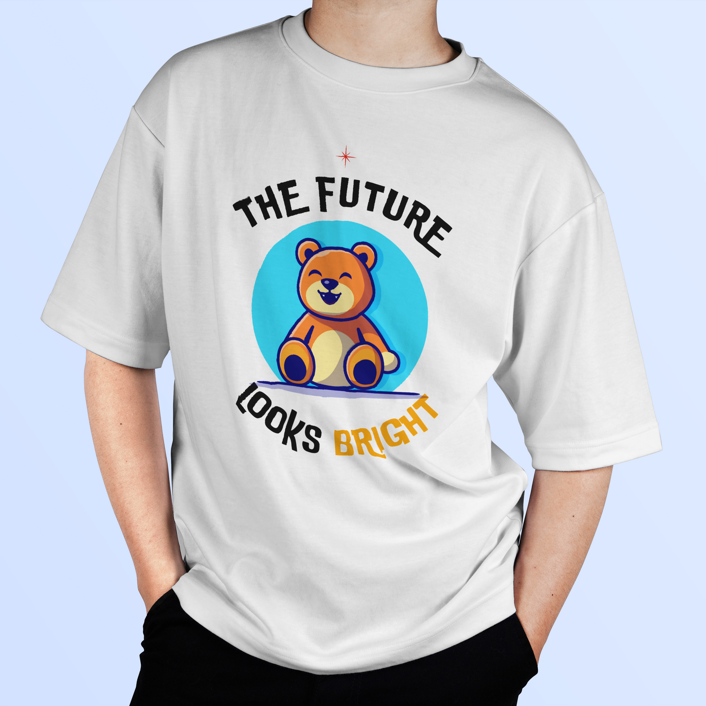 The Future Looks Bright – Oversized Front Print