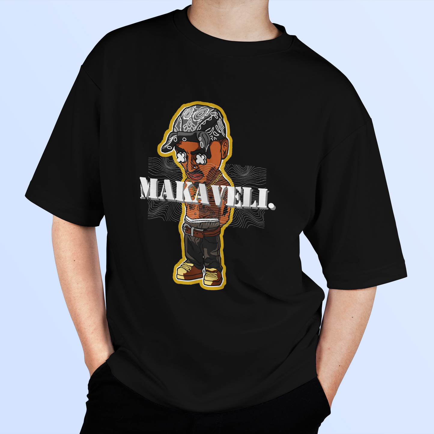 Makaveli Oversized Graphic T-Shirt