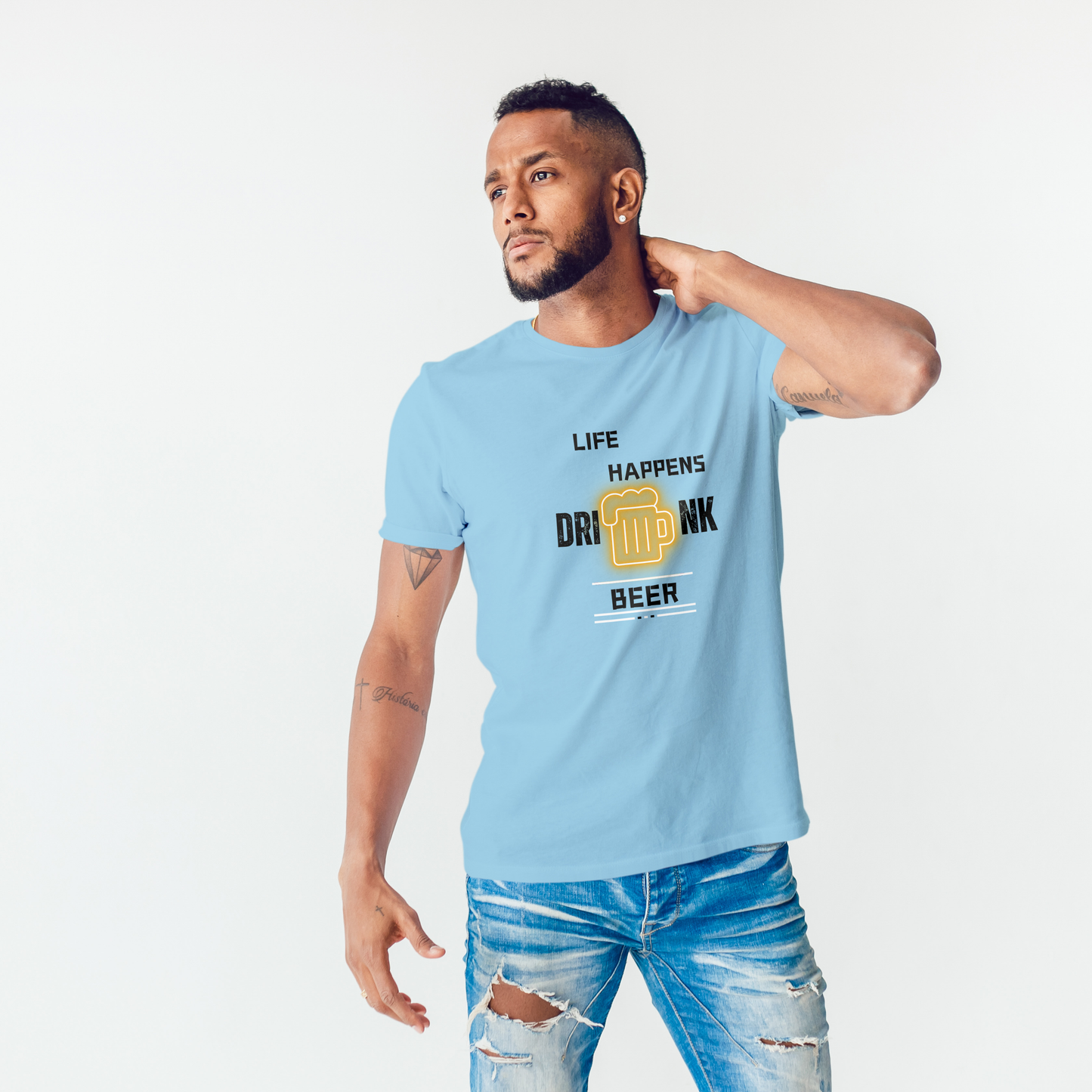 Life Happens, Drink Beer T-Shirt