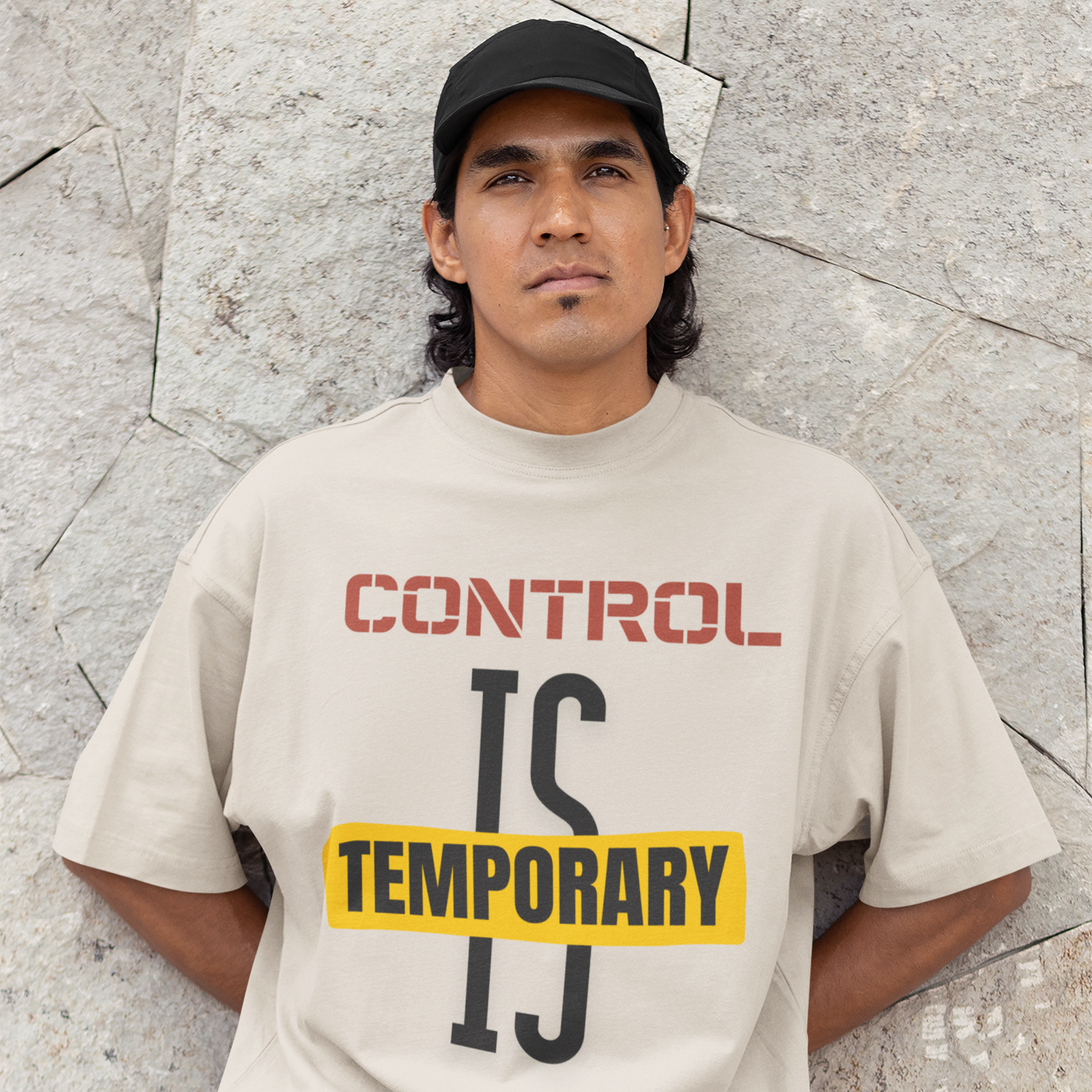 Temporary Control Is T-Shirt — Oversized Boxy Tee