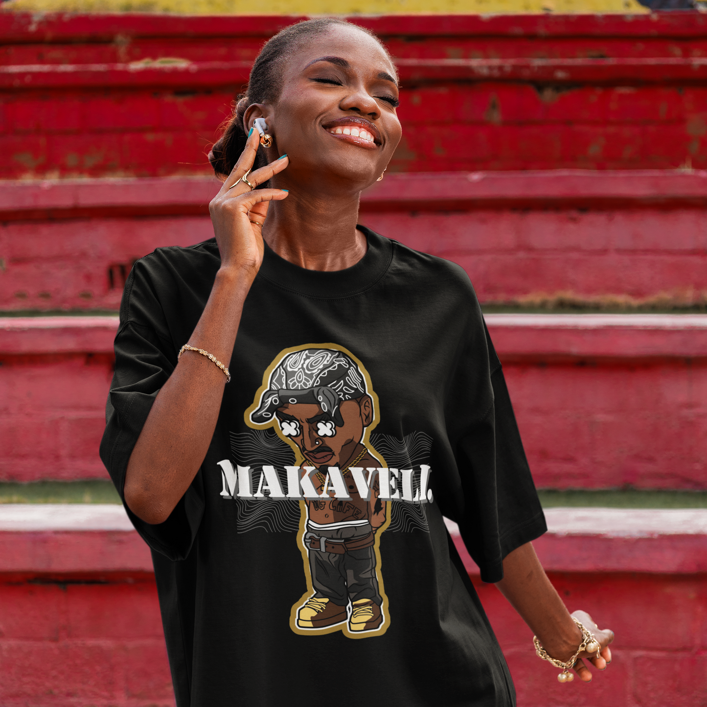 Makaveli Oversized HeavyWeight Tee
